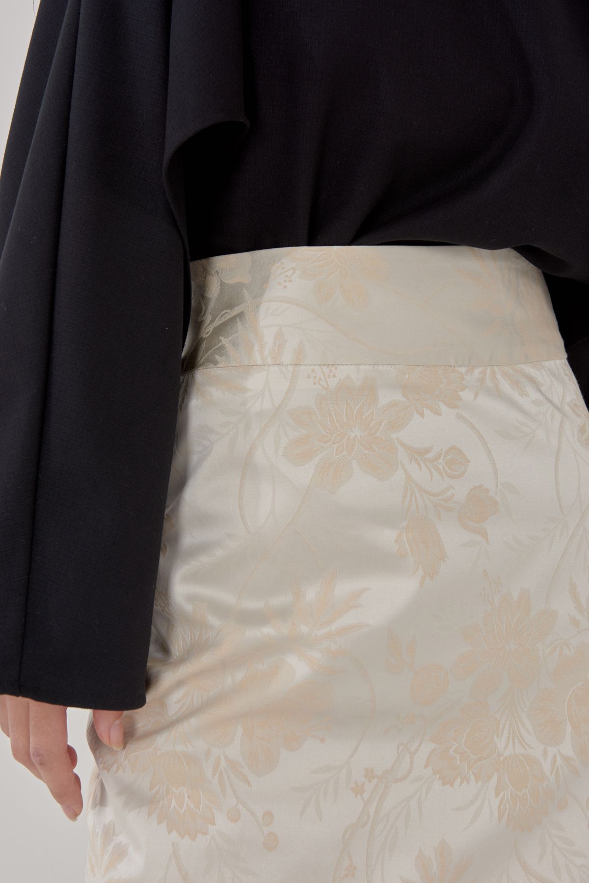 고목(KOMOK) Korea flower skirts-Beige