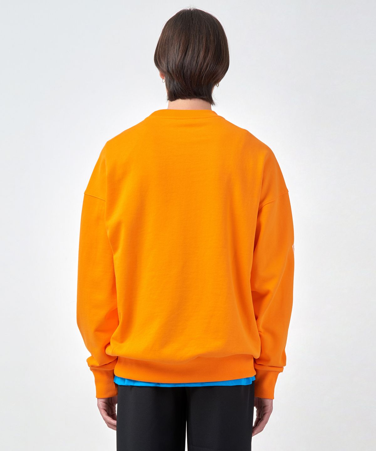 에스에스큐알(SSQR) Unisex Embroidered Sweatshirt ACC_02_ORANGE_LARGE