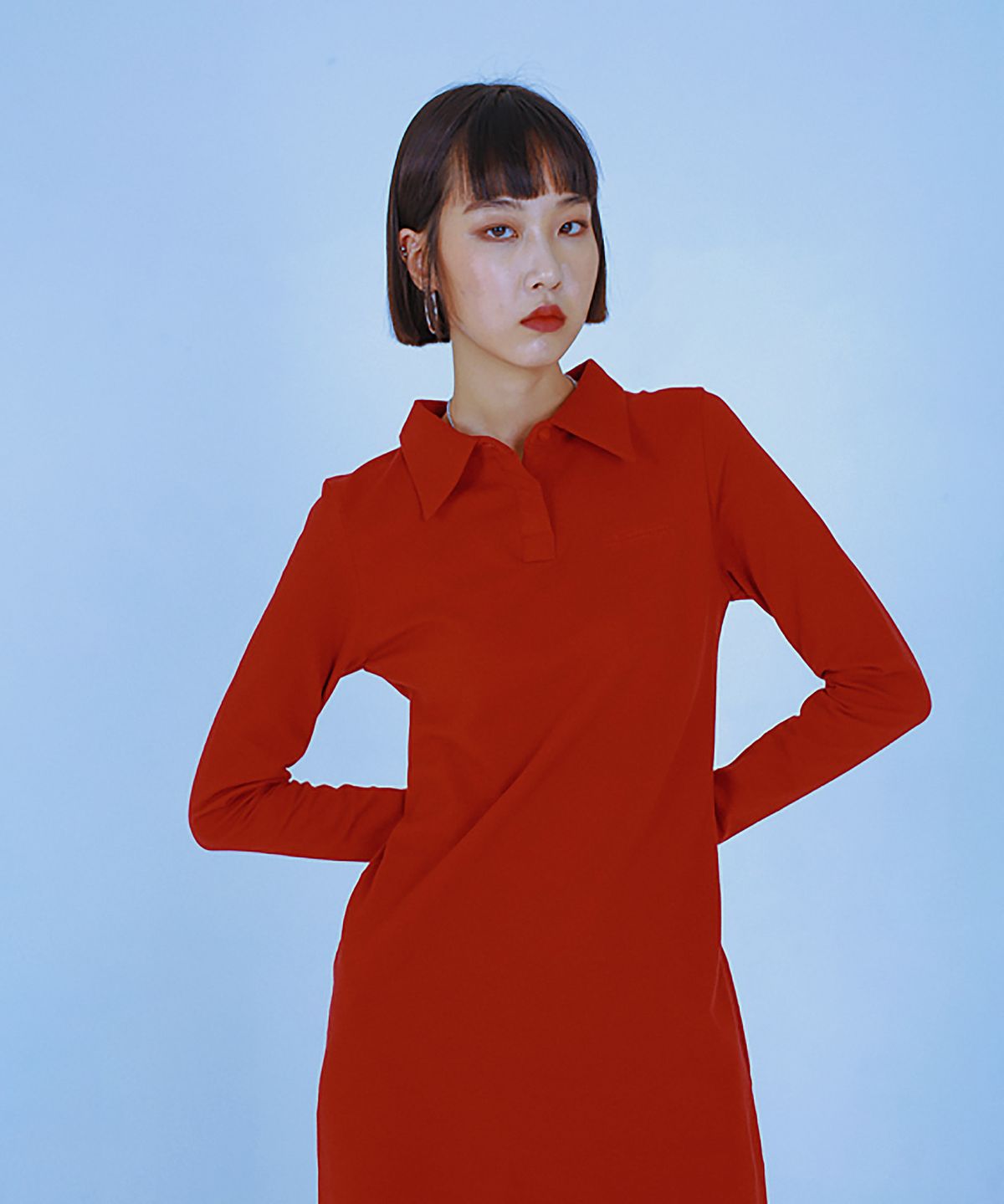 카타르시스(KATHARSIS) 피케이 원피스 (레드) S M