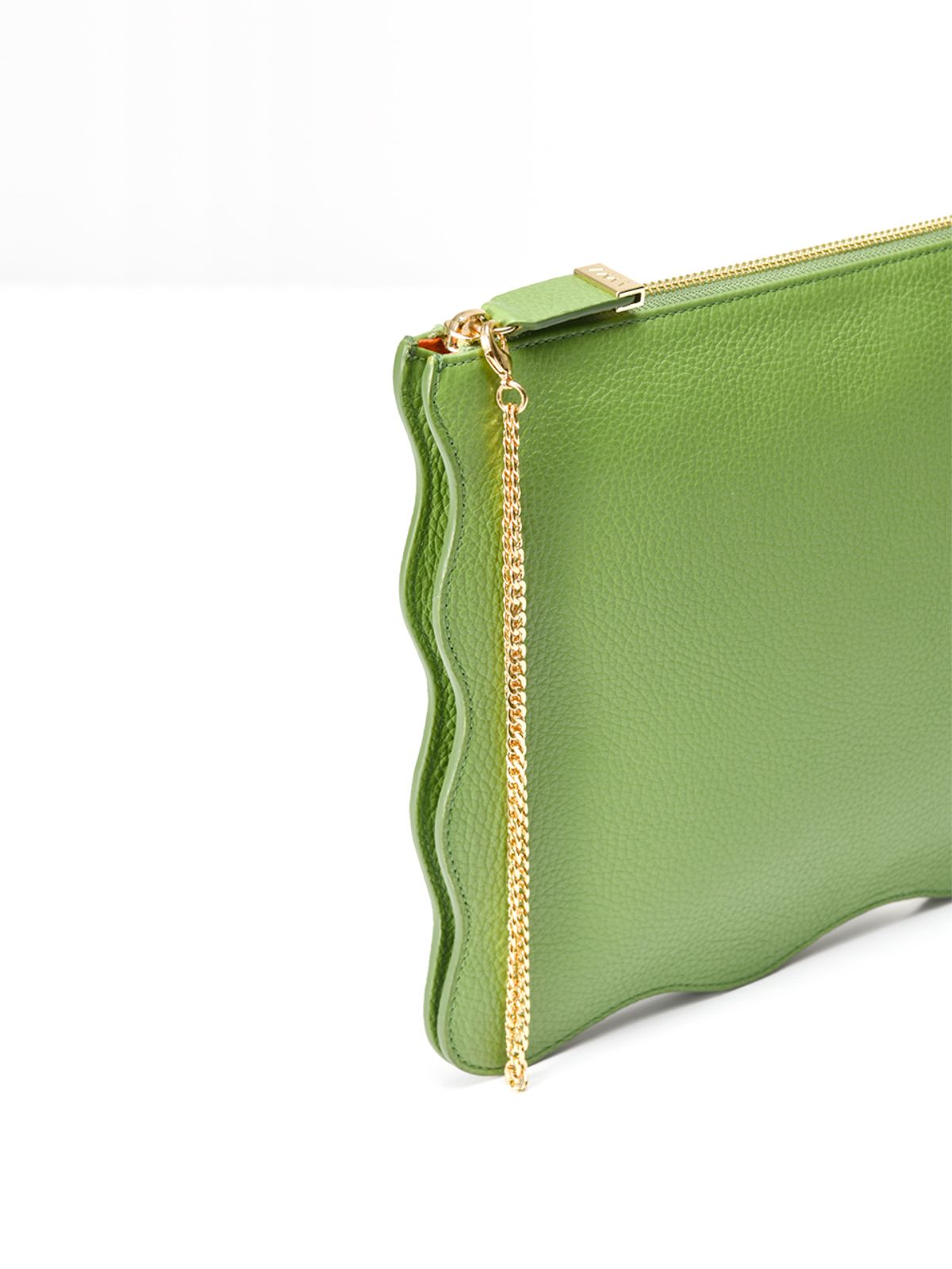 엘더블유엘(LWL) RUFFLE CLUTCH (러플 클러치) Olive Green