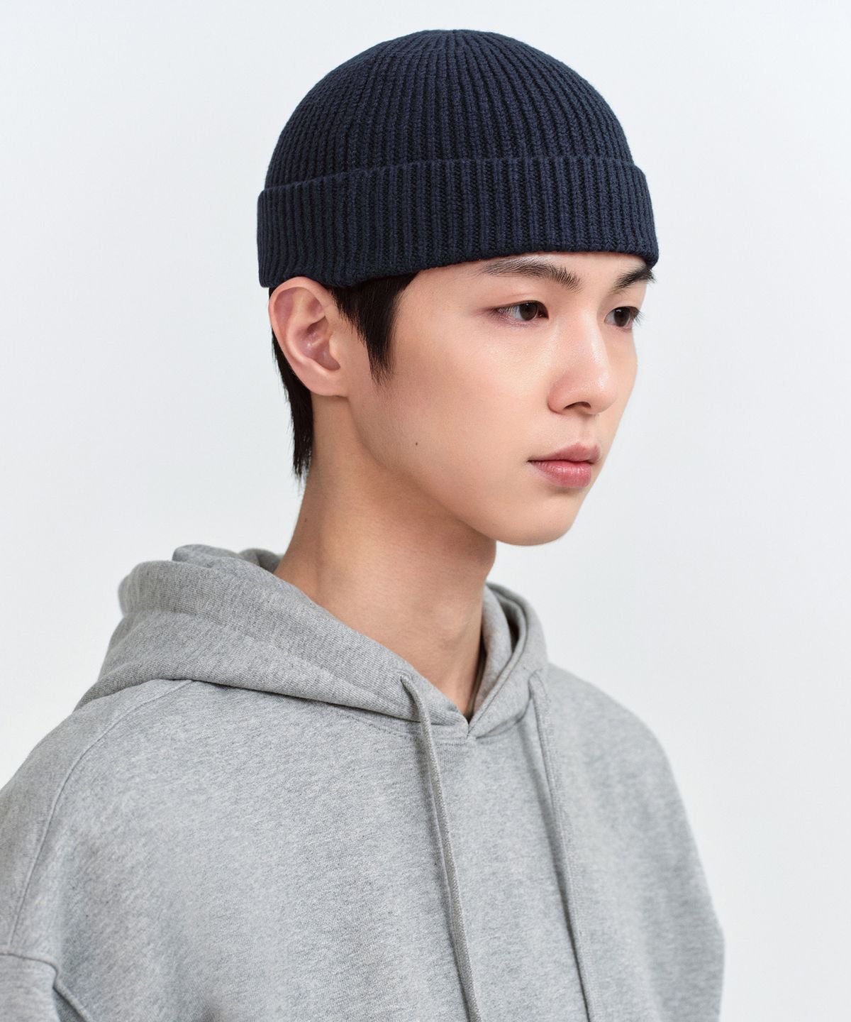 무신사 스탠다드(MUSINSA STANDARD) 니트 워치 캡 [네이비]
