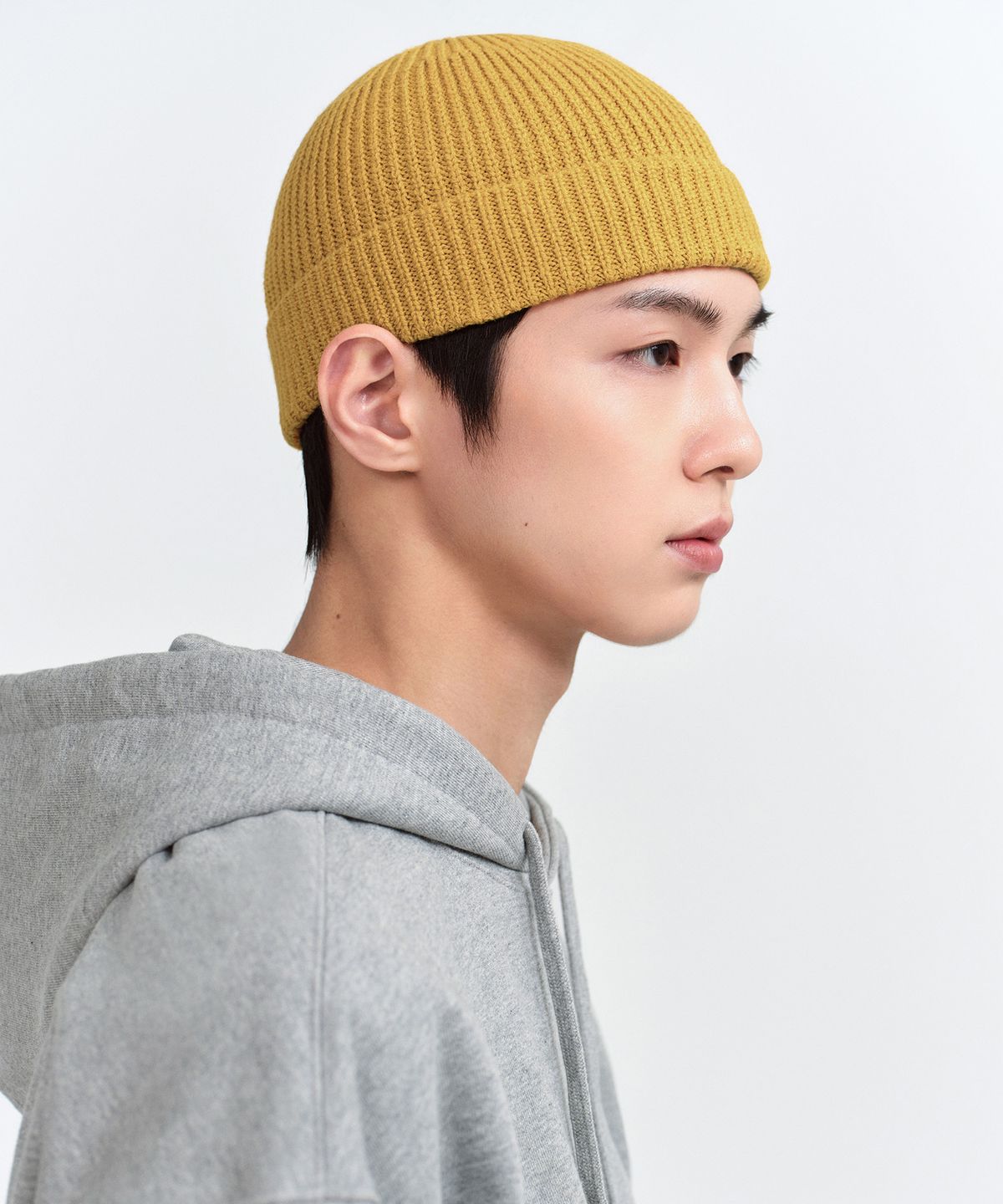 무신사 스탠다드(MUSINSA STANDARD) 니트 워치 캡 [머스터드]