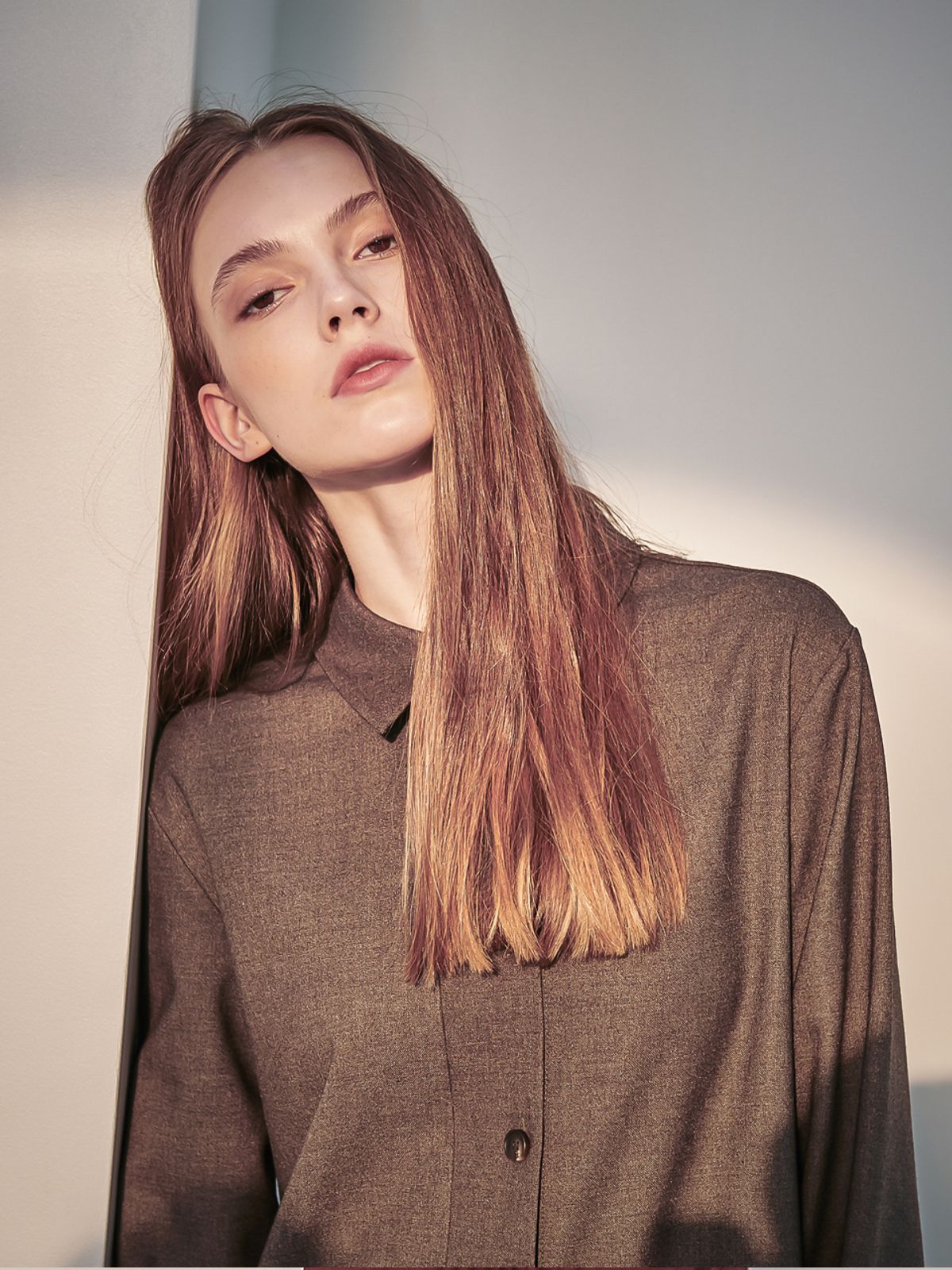 아쿠드(ACUD) Gaia Blouse_Coffee