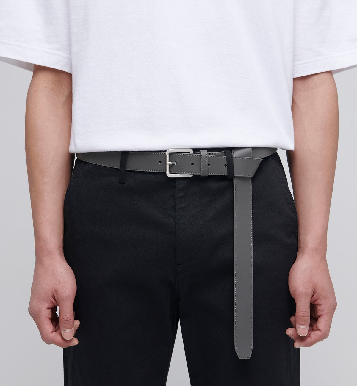 무신사 스탠다드(MUSINSA STANDARD) 신세틱 레더 롱 벨트