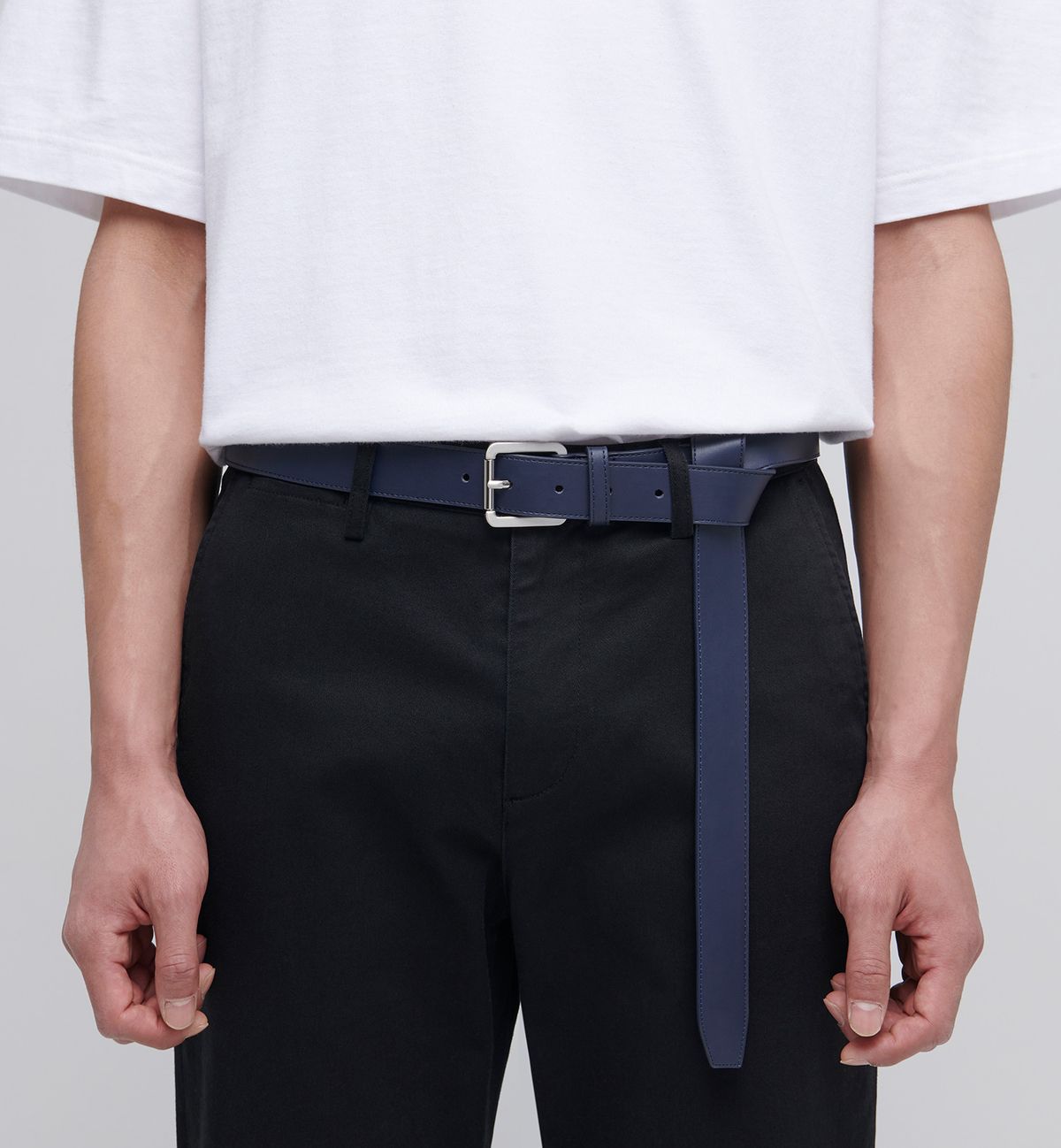 무신사 스탠다드(MUSINSA STANDARD) 신세틱 레더 롱 벨트