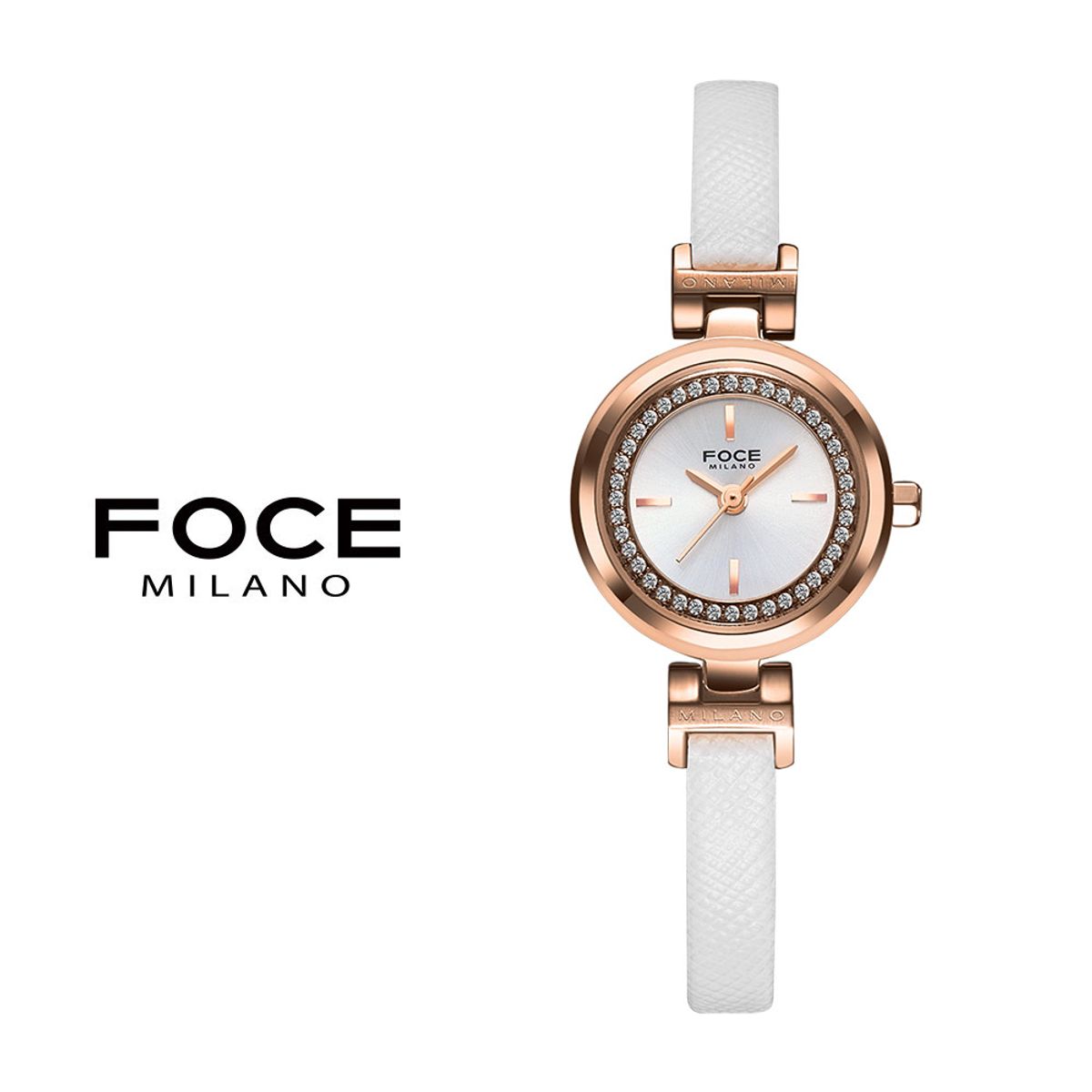 포체 레이디(FOCE LADY) 23mm 여성 가죽시계 FM1929L-WRG