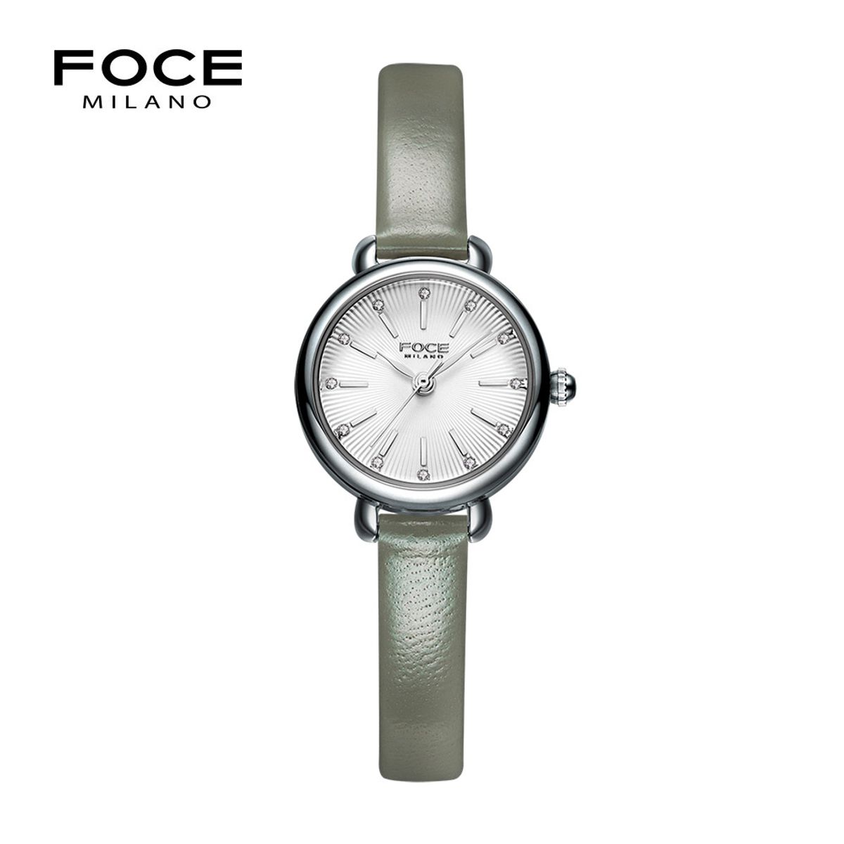포체 레이디(FOCE LADY) 23mm 여성 가죽시계 FM1911L-WH