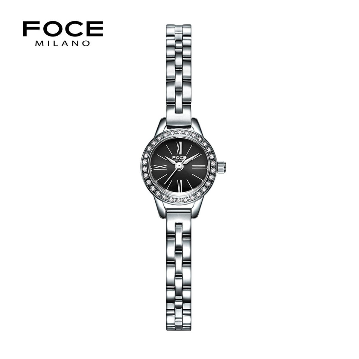 포체 레이디(FOCE LADY) 18mm 여성 메탈시계 FM1906BK