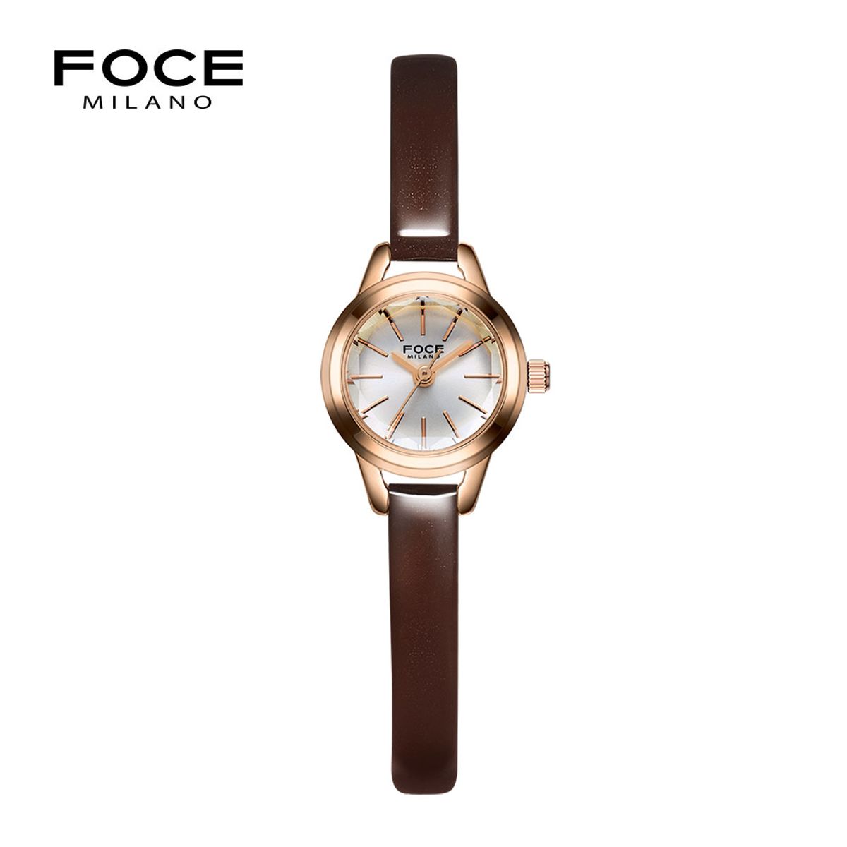 포체 레이디(FOCE LADY) 18mm 여성 가죽시계 FM1905L-RG