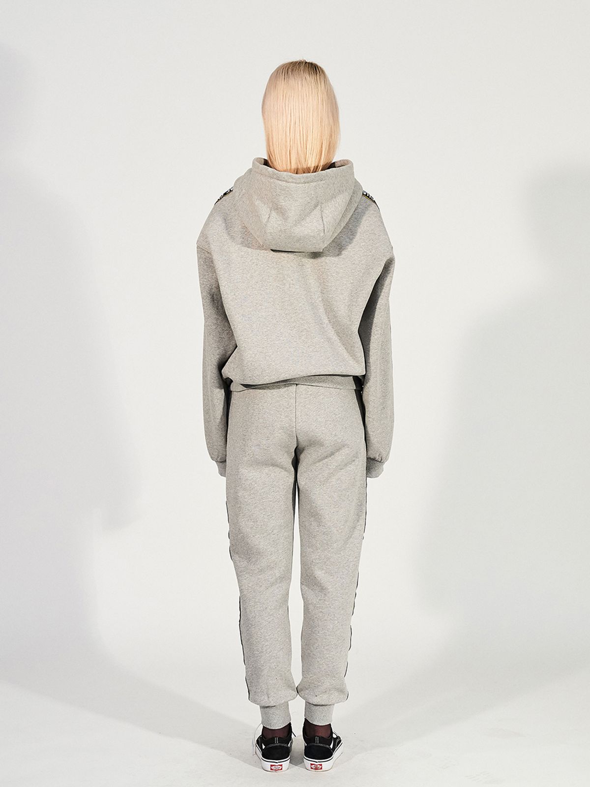 채뉴욕(CHAENEWYORK) CHAE taping over-fit pull over hoodie [Melange/Yellow]