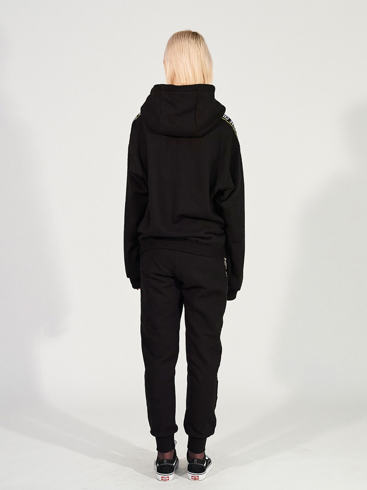 채뉴욕(CHAENEWYORK) CHAE taping over-fit pull over hoodie [Black]