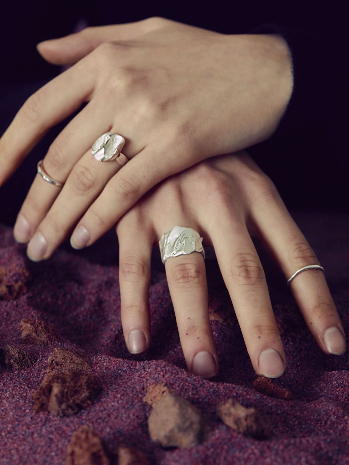 오를린(OHRLIN) Texture open ring