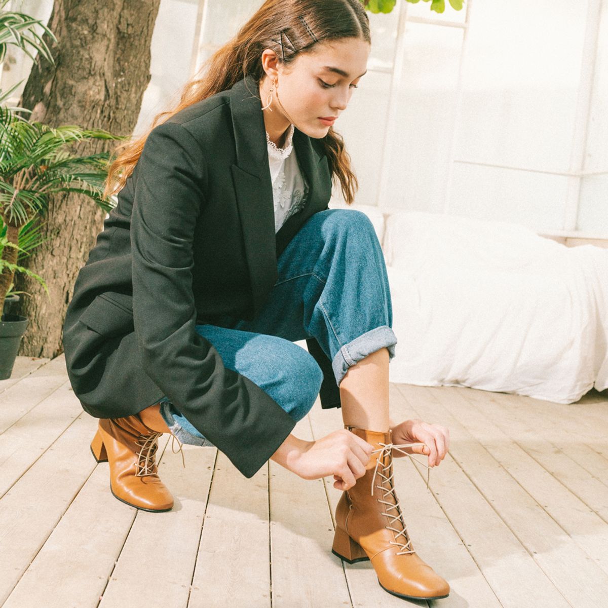 케리제이드(KERRIJADE) LACE-UP BOOTS_CM