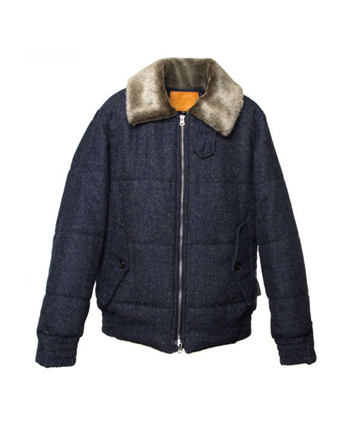 언티지(UNTAGE) UTO-FB21 울 모직 패딩 항공 점퍼[black/grey/navy(UNISEX)]
