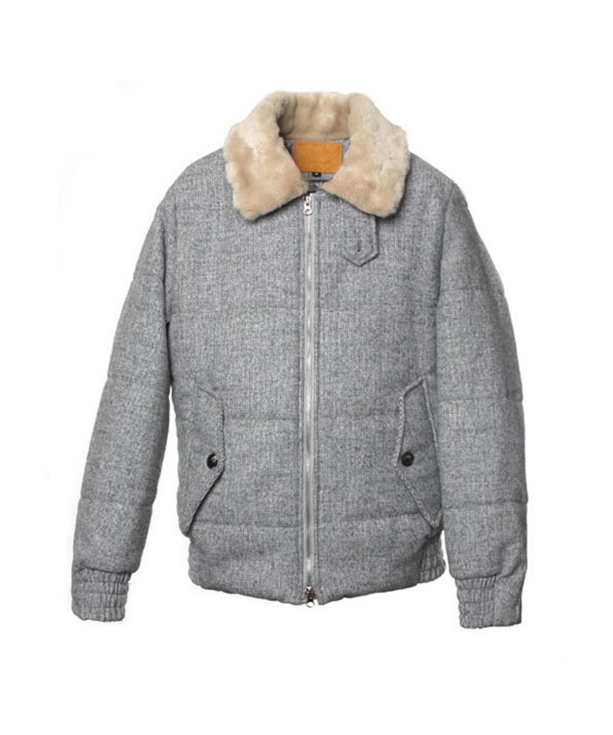 언티지(UNTAGE) UTO-FB21 울 모직 패딩 항공 점퍼[black/grey/navy(UNISEX)]