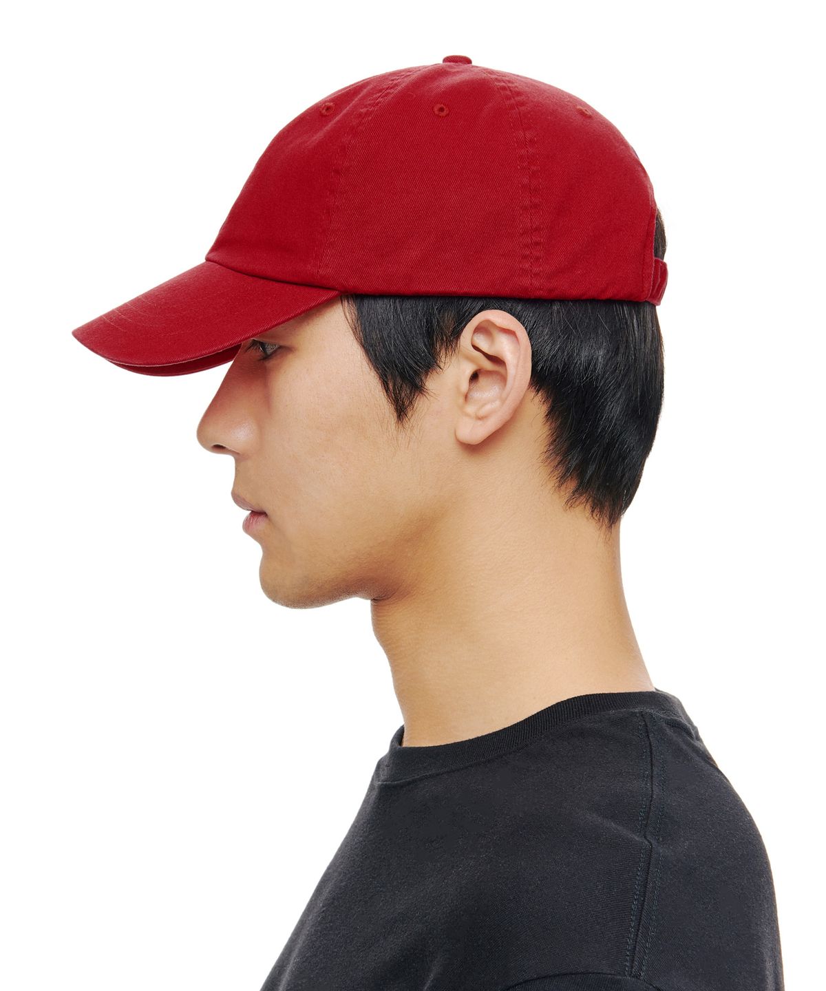 폴로 랄프 로렌(POLO RALPH LAUREN) 코튼 치노 베이스볼 캡 - 레드