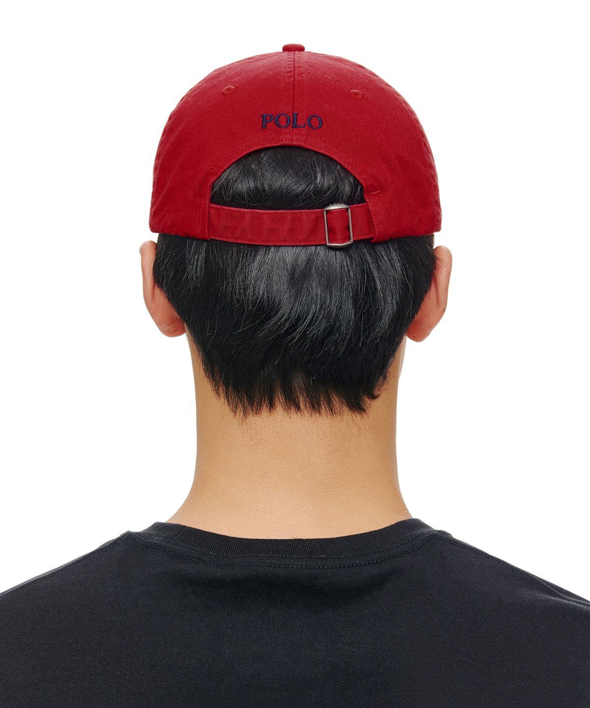 폴로 랄프 로렌(POLO RALPH LAUREN) 코튼 치노 베이스볼 캡 - 레드