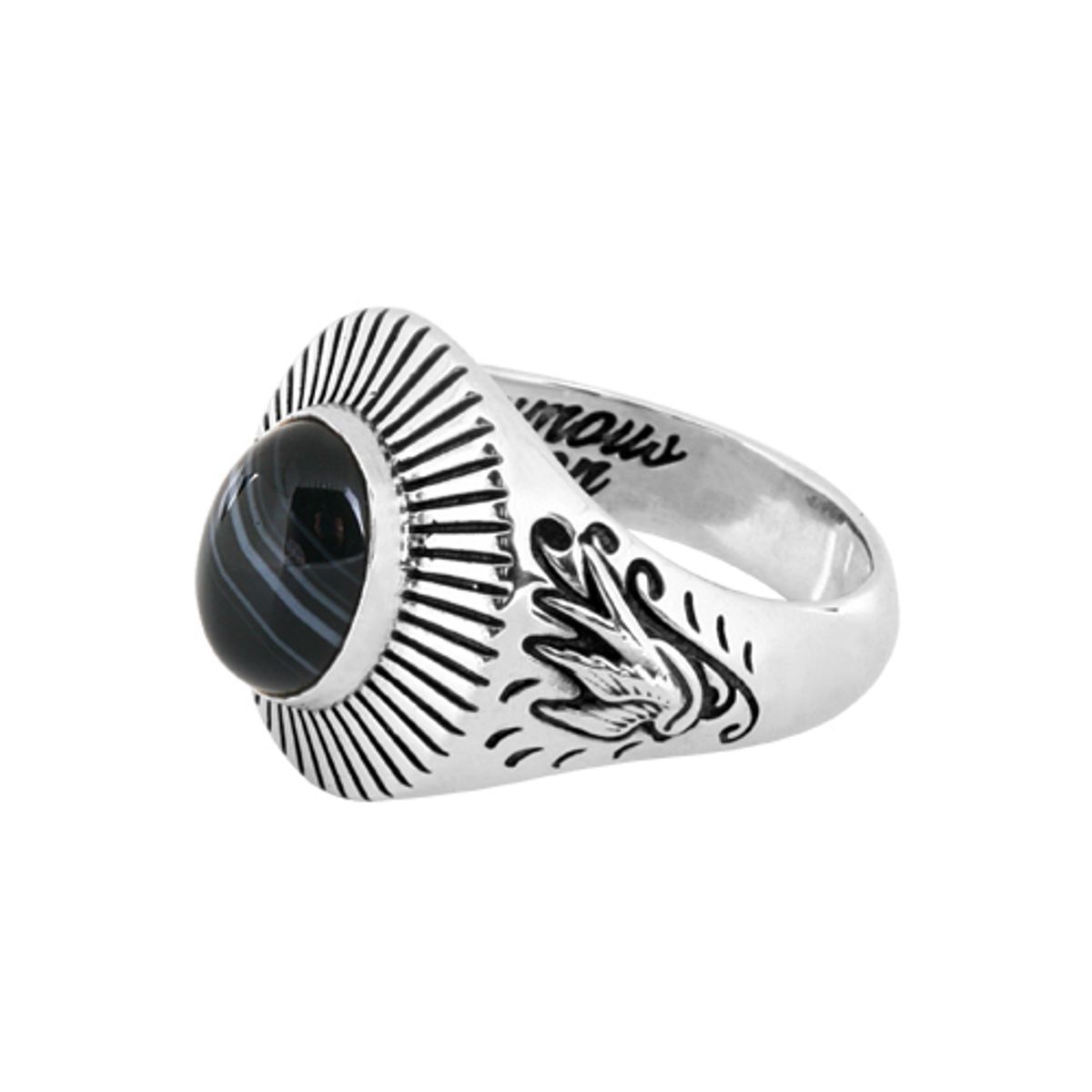 어나니머스아티즌(ANONYMOUS ARTISAN) Swallow Egg ring - Black