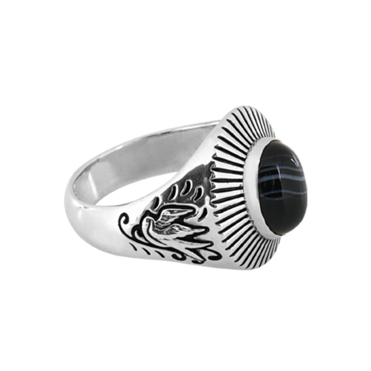 어나니머스아티즌(ANONYMOUS ARTISAN) Swallow Egg ring - Black