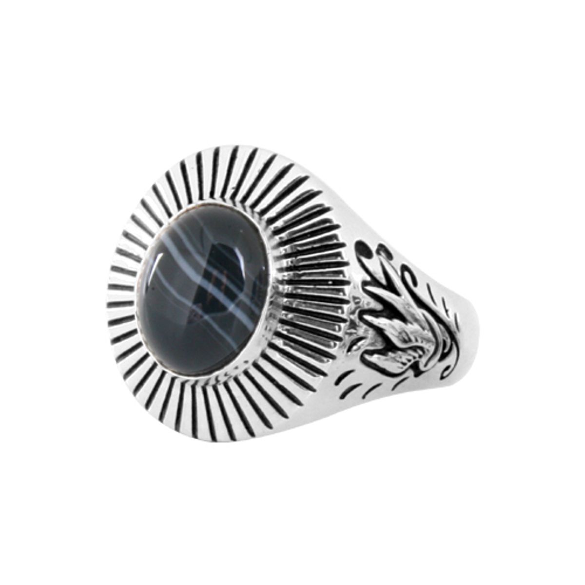 어나니머스아티즌(ANONYMOUS ARTISAN) Swallow Egg ring - Black