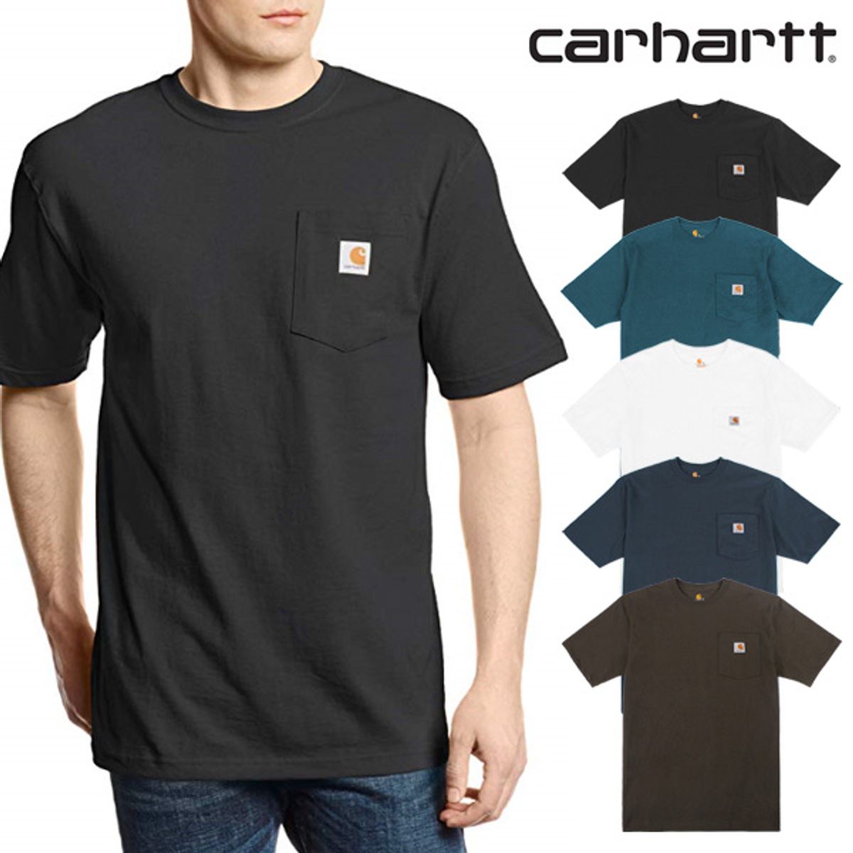 칼하트(CARHARTT) 포켓반팔티 K87 남여공용 기본티 반팔 모음