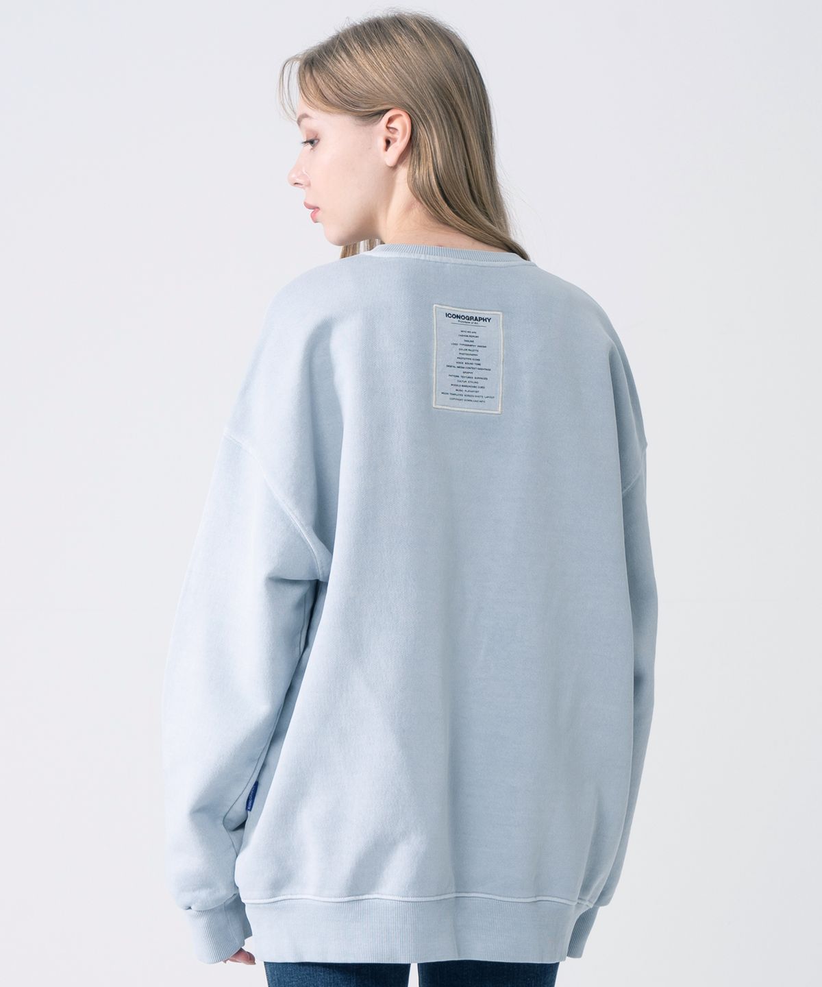 아이코노그라피(ICONOGRAPHY) PIGMENT HEAVY COTTON  LABEL ART RSBL