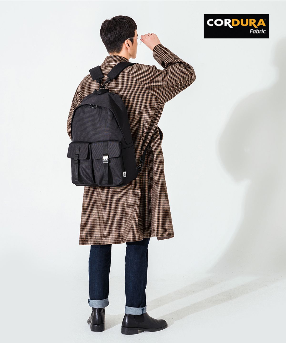 에이지 그레이(AGED GRAY) 코듀라더블버클2웨이백팩