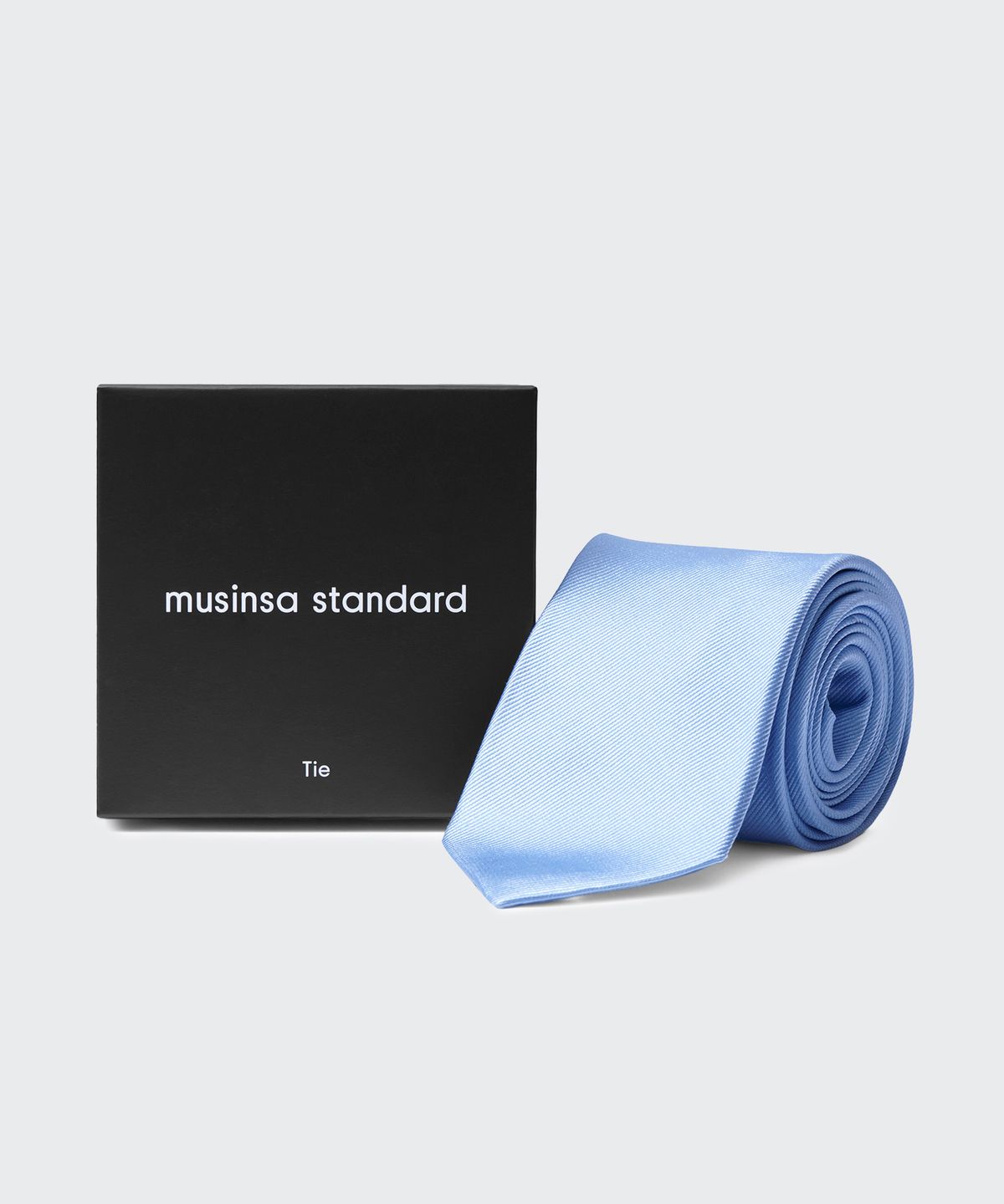 무신사 스탠다드(MUSINSA STANDARD) 실크 솔리드 넥타이 [스카이 블루]