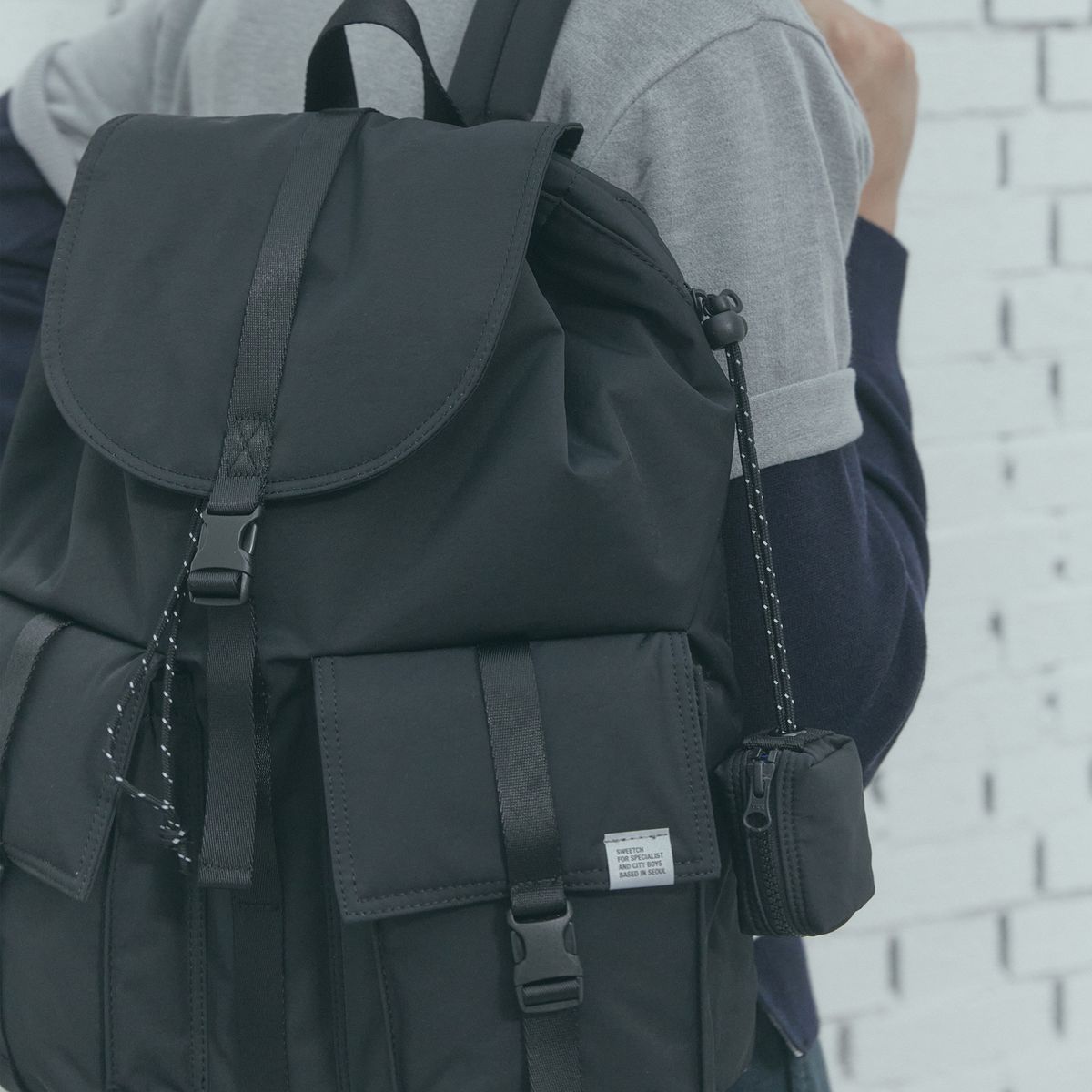 스위치(SWEETCH) CITY BOYS RUCKSACK 001 M Black