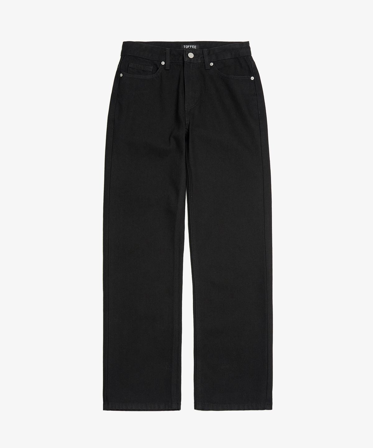 토피(TOFFEE) 와이드 데님 팬츠 (BLACK)