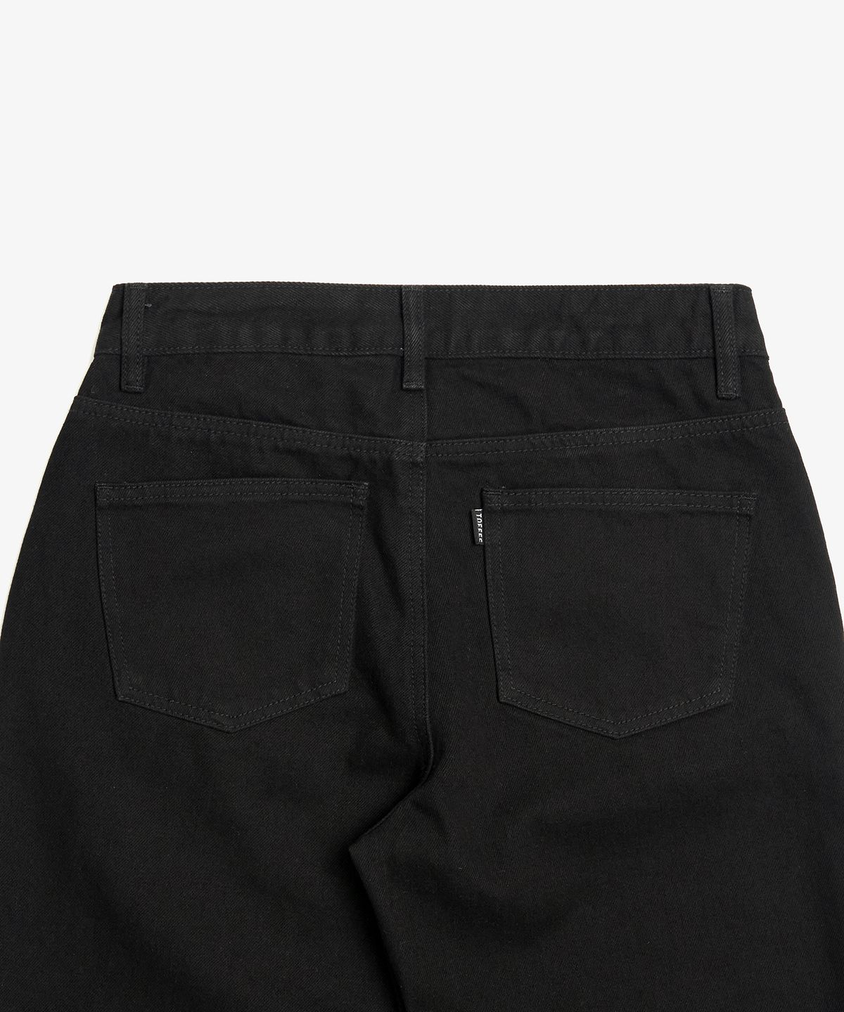 토피(TOFFEE) 와이드 데님 팬츠 (BLACK)