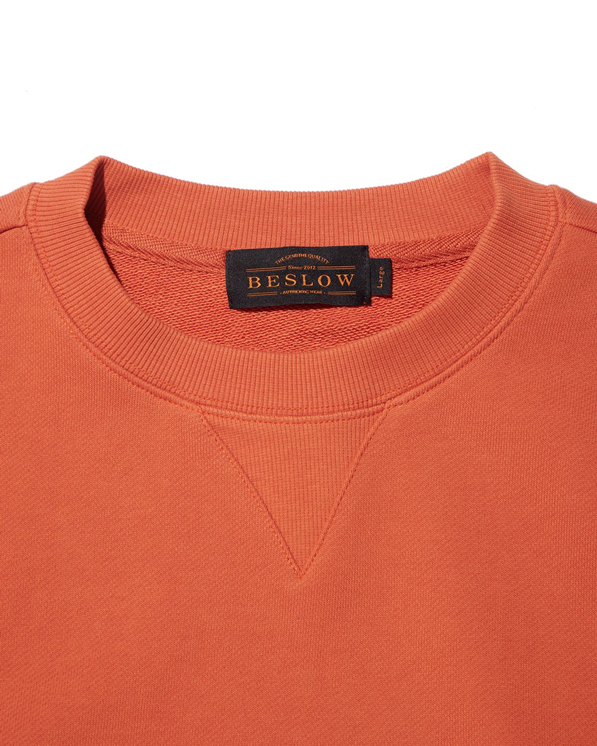 비슬로우(BESLOW) ARC LOGO SWEAT SHIRT ORANGE