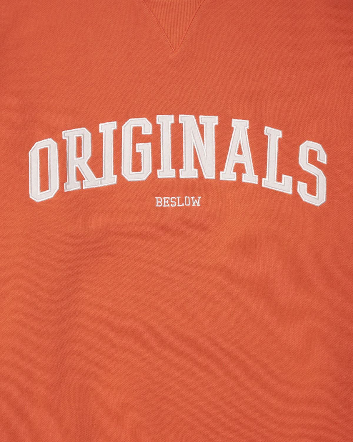 비슬로우(BESLOW) ARC LOGO SWEAT SHIRT ORANGE