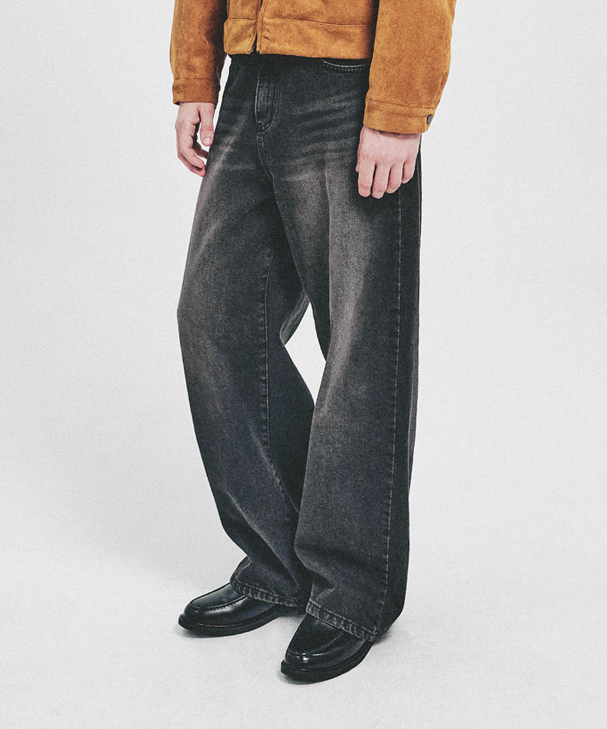 파스코로젠(PASCOROZEN) 25Paco JC2435 Slit Penny Loafer Black 58.5