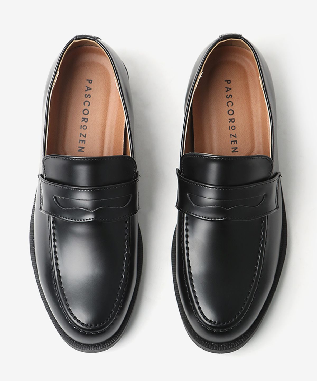 파스코로젠(PASCOROZEN) 25Paco JC2435 Slit Penny Loafer Black 58.5