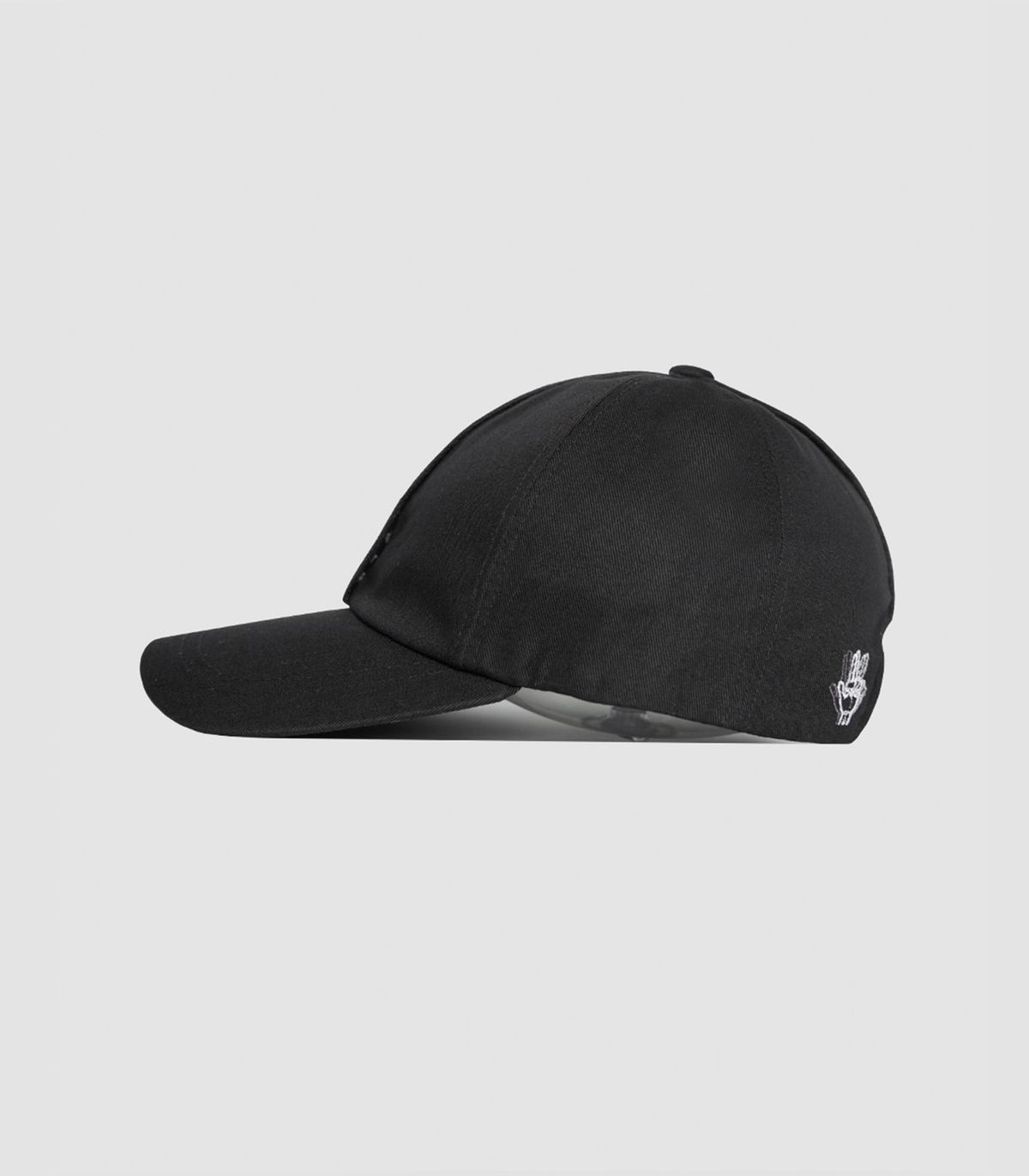 바이브레이트(VIBRATE) VERTICAL WEBBING LOGO BALL CAP (BLACK)