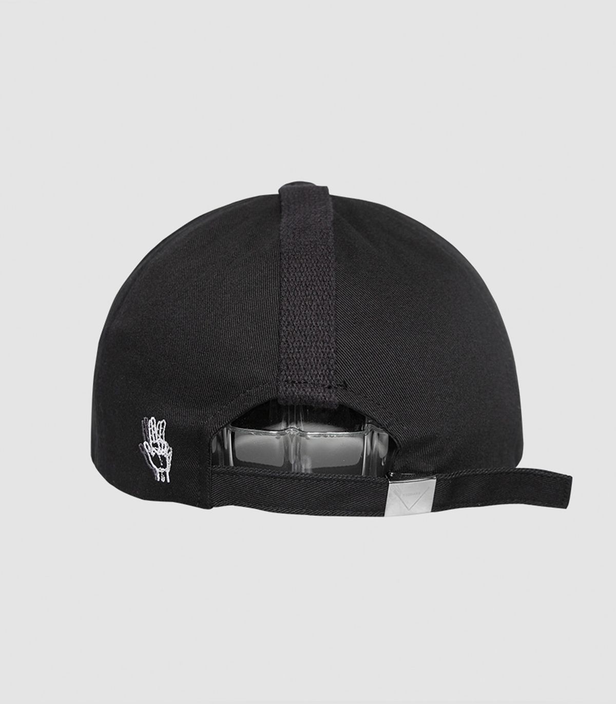 바이브레이트(VIBRATE) VERTICAL WEBBING LOGO BALL CAP (BLACK)