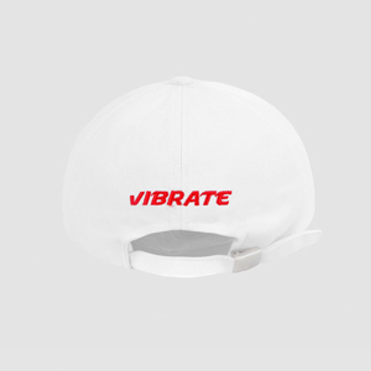 바이브레이트(VIBRATE) 3D BASIC BALL CAP (red&white)