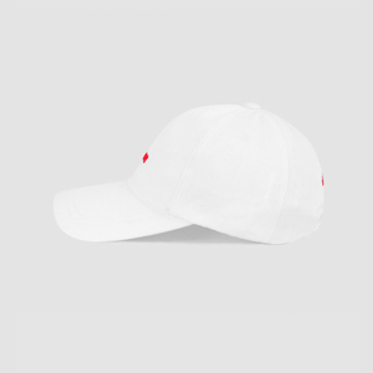 바이브레이트(VIBRATE) 3D BASIC BALL CAP (red&white)
