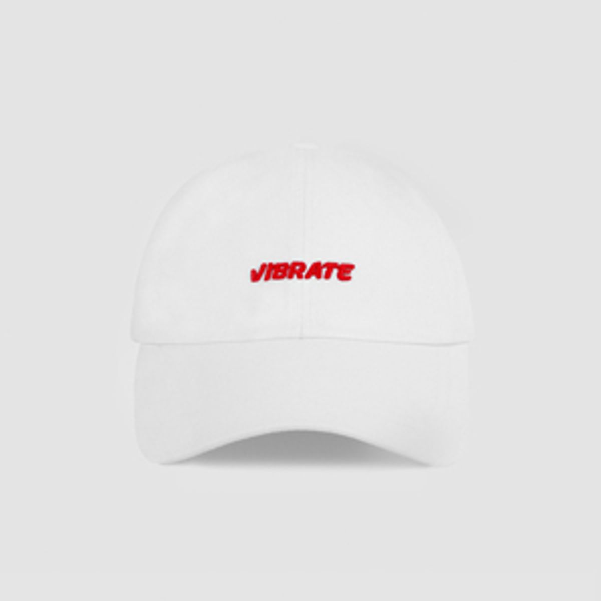 바이브레이트(VIBRATE) 3D BASIC BALL CAP (red&white)