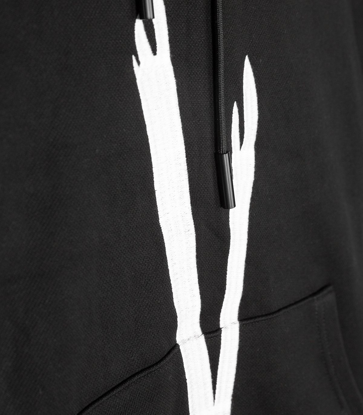 바이브레이트(VIBRATE) V CHECKING HOODIE (BLACK)