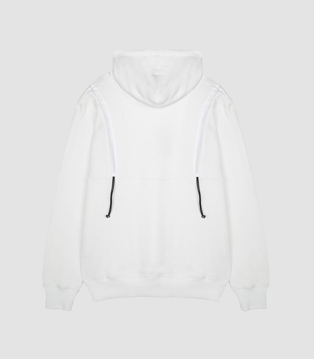바이브레이트(VIBRATE) STRING POINT BASIC HOODIE (WHITE)