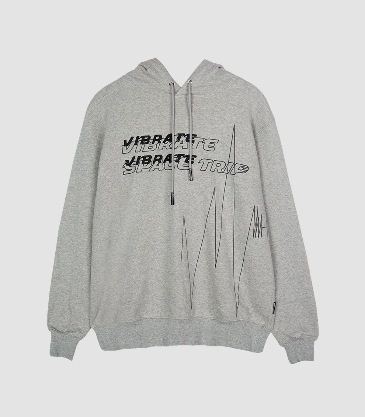 바이브레이트(VIBRATE) PULSATION ART WORK HOODIE (GRAY)