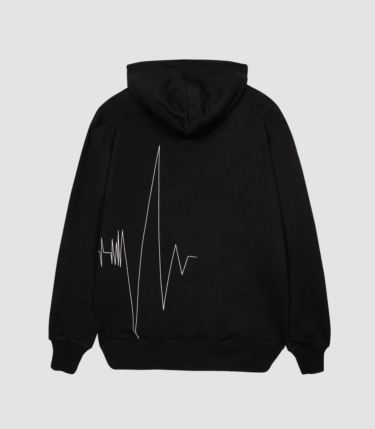 바이브레이트(VIBRATE) PULSATION ART WORK HOODIE (BLACK)