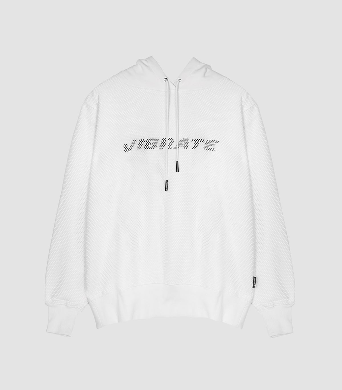바이브레이트(VIBRATE) MESH COVERED HOODIE (WHITE)