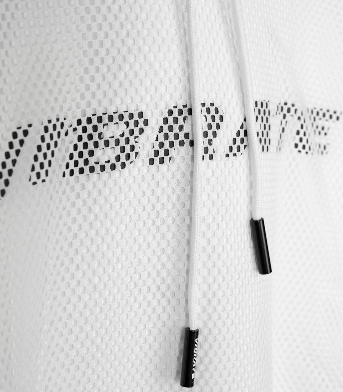 바이브레이트(VIBRATE) MESH COVERED HOODIE (WHITE)