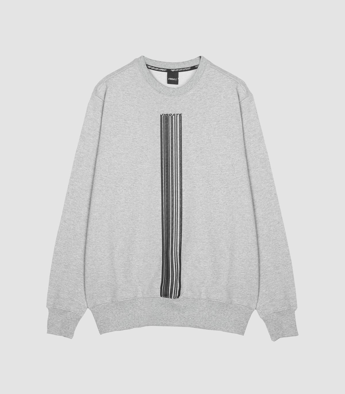 바이브레이트(VIBRATE) BARCODE LOGO SWEAT SHIRT VER.2 (GRAY)
