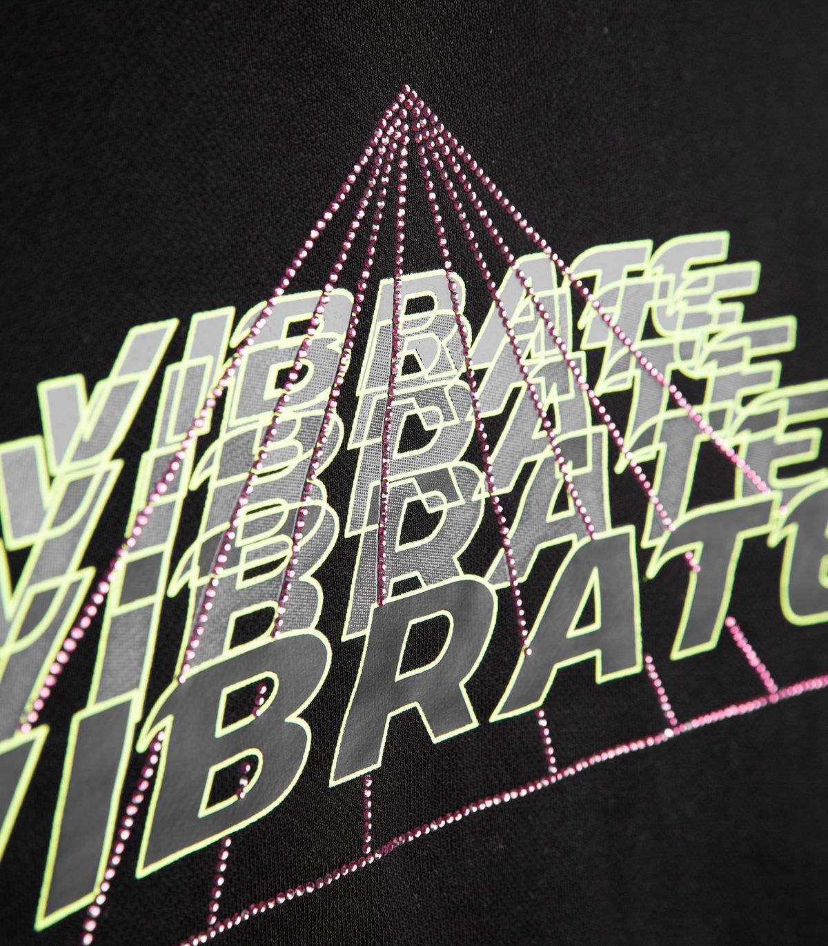 바이브레이트(VIBRATE) SPACE TRIP ART WORK HOODIE ZIPUP (BLACK)