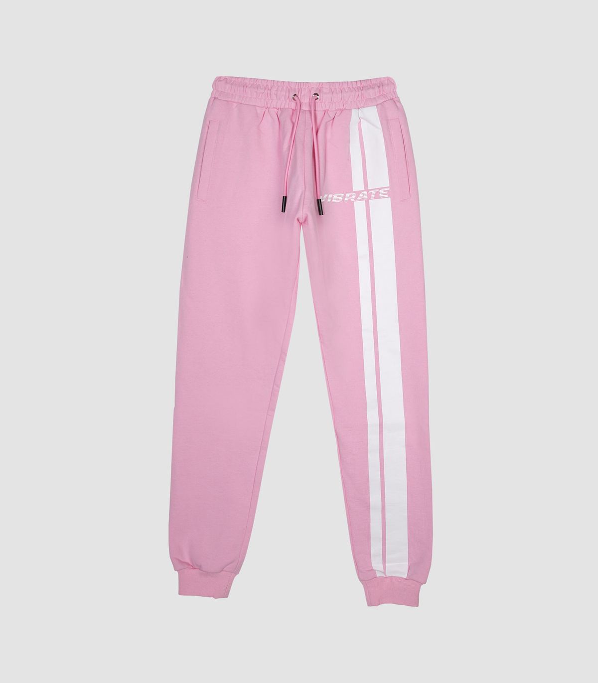 바이브레이트(VIBRATE) TRAFFIC ROAD LOGO JOGGER PANTS (PINK)