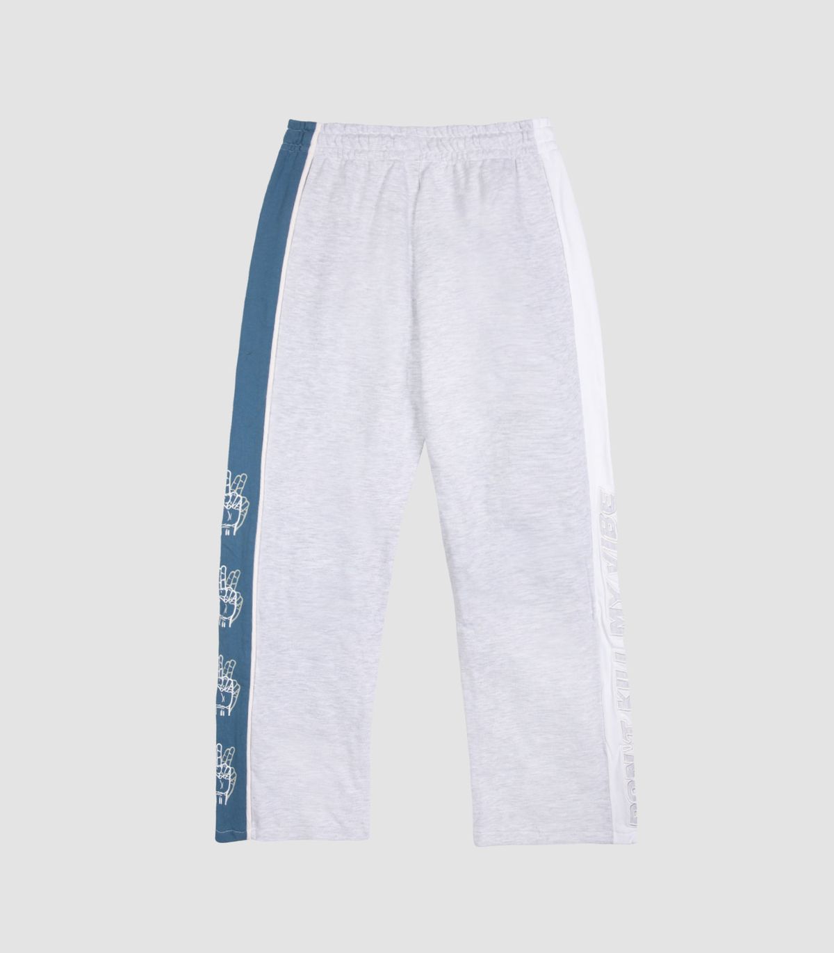 바이브레이트(VIBRATE) SIDE COLOR SCHEME SWEAT PANTS (MELANGE&BLUE)